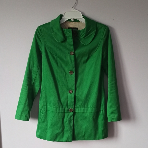 J Crew Green Jacket/Coat - Picture 1 of 8